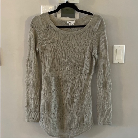 Helmut Lang Loose Knit Grey Tunic Small - Picture 1 of 7